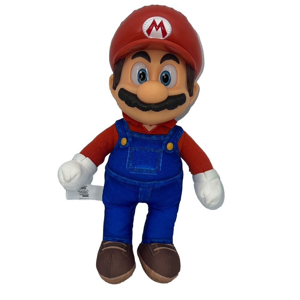 The Super Mario Bros Movie 2023‎ Poseable Plush Figure Jakks  Nintendo 15 In EUC